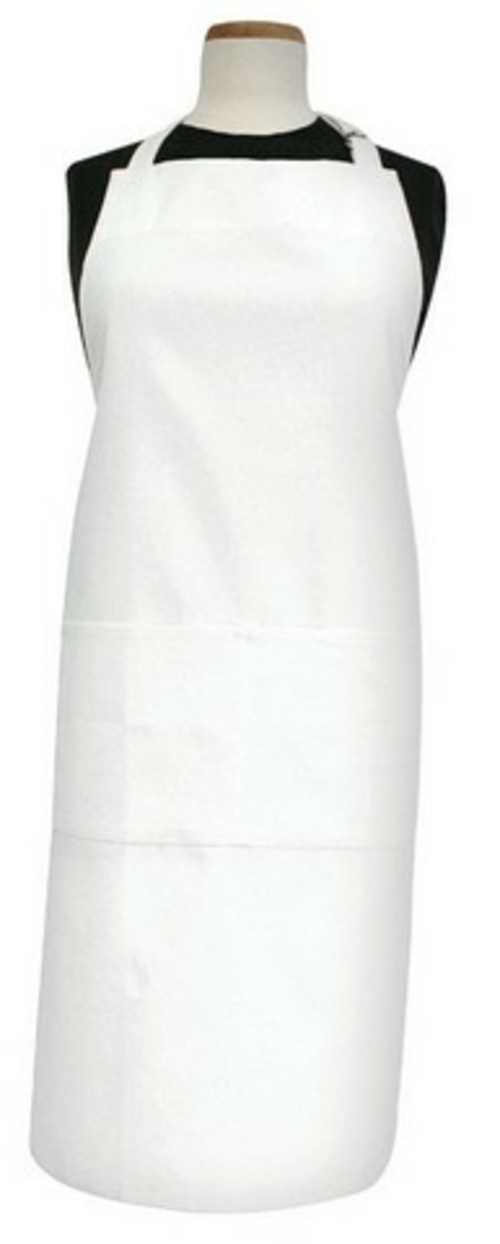 Kitchen Basics 70413 34 x 34 in. John Ritzenthaler Cooks Apron- White 