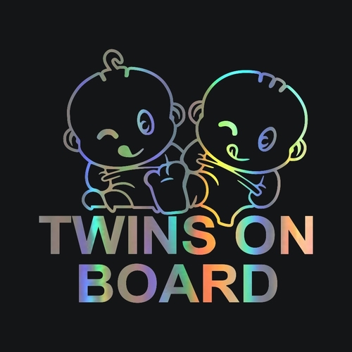 Rylybons Twins on Board Car Sticker Shepherd on