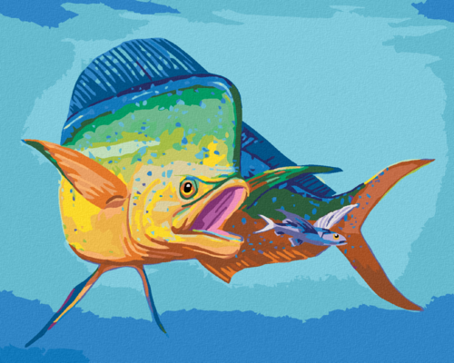 Paint by Numbers - BIG AND SMALL FISH (ROBERT JOHNSON)