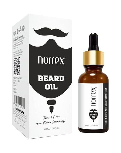 Beard Growth Oil for Men - 30ml | Coconut, Jojoba, Argan, Vetiver &