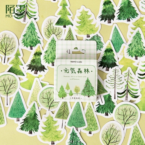45PCS/PACK Forest Tree Sticker Scrapbooking