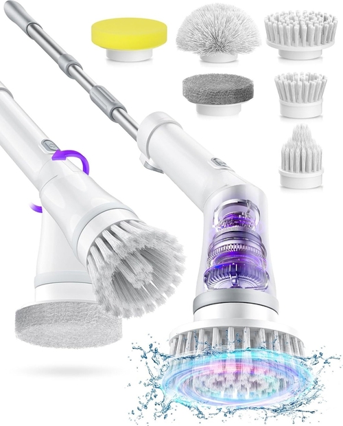 Electric Spin Scrubber, Cordless Cleaning Brush