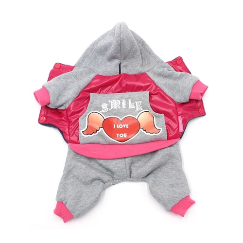 Fashion Winter Dog Clothes Fleece Lining Warm Dog