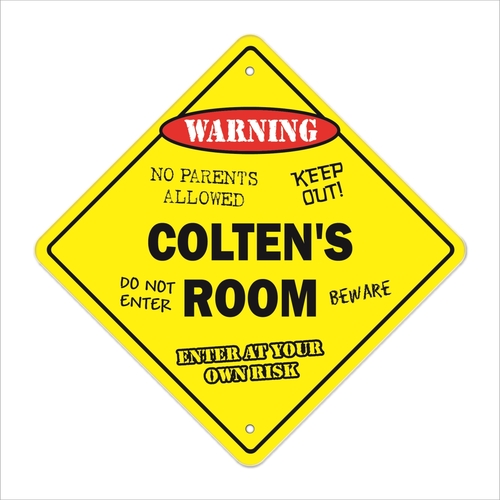SignMission X-Coltens Room 12 x 12 in. Crossing Zone Xing Room Sign - 