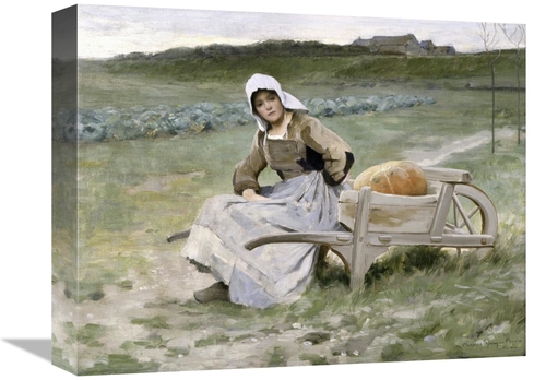 Global Gallery GCS-282655-16-142 16 in. Brittany Farm Girl Art Print -