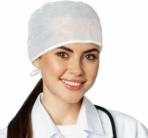 PUREVACY Disposable Surgical Caps, Disposable Surgical Hats for Women