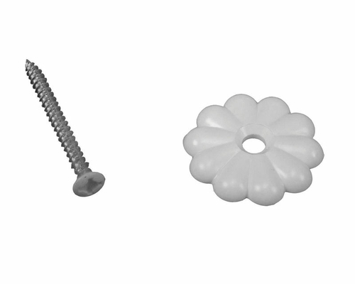 US Hardware D-138C Rosette Button CD6  White