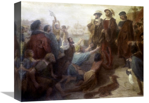 Global Gallery GCS-278222-16-142 16 in. Return of Columbus in Chains t