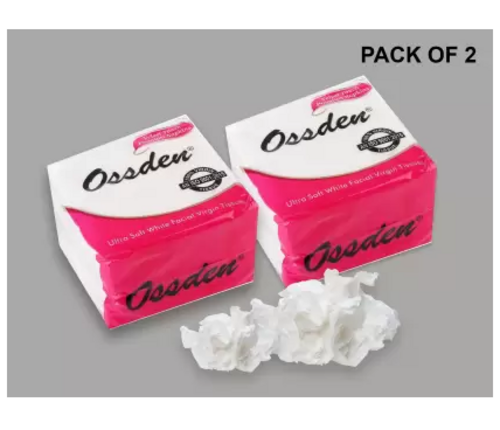 High Quality Tissue Paper| Napkin for cleaning purpose WHITE pack of 2