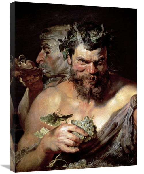 Global Gallery GCS-282789-30-142 30 in. The Two Satyrs Art Print - Pet