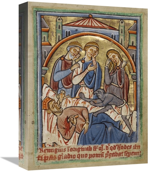 Global Gallery GCS-457564-1216-142 12 x 16 in. The Suicide of Herod Ar