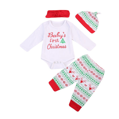 STOCK Infant Baby Boy Girl My First Christmas