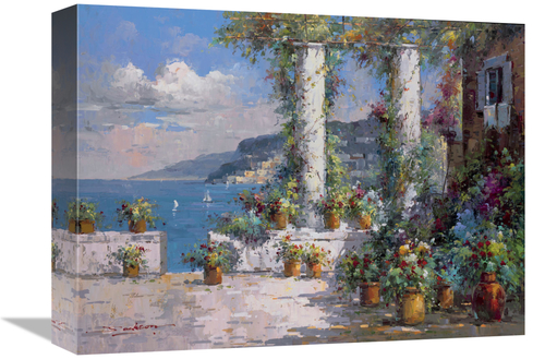 Global Gallery GCS-124199-1216-142 12 x 16 in. Hillside VIew I Art Pri