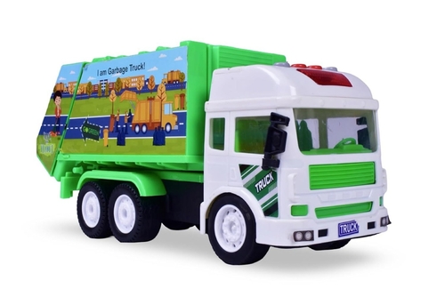 Garbage Truck Toys for Kids, Pull Back Vehicles Toy, Unbreakable