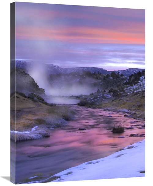 Global Gallery GCS-452130-2432-142 24 x 32 in. Hot Creek At Sunset&#44