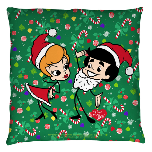 Trevco LB320-PLO3-18x18 18 x 18 in. I Love Lucy & Holiday Dance Throw 