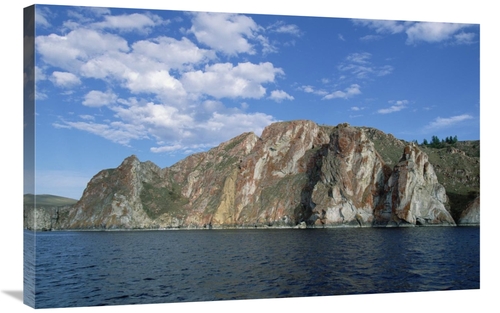 Global Gallery GCS-452494-2436-142 24 x 36 in. Red Rocks Cliffs Along 