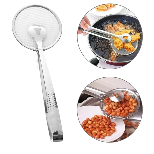 1PC Multi functional Stainless Steel Filter Spoon