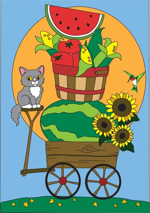 Summer Wagon Flag, Large