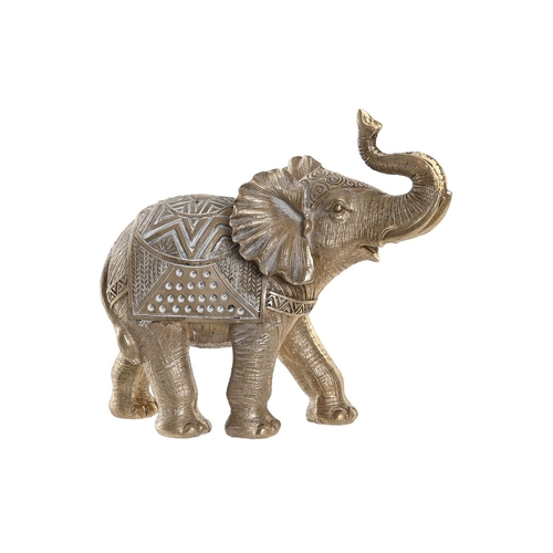 Decorative Figure DKD Home Decor 21 x 8,5 x 18,5 cm Elephant Golden