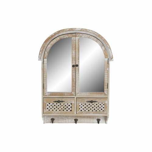 Wall mirror DKD Home Decor Mirror Wood Brown (55,5 x 15 x 71 cm)