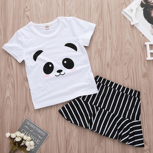 New Cute Panda baby Kids Girl Letter