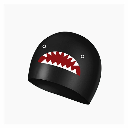 Silicone Black Colored Swimming Caps