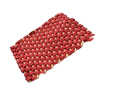 Fine Plastic Elegant Classy Trendy Alluring Doormat (Red)