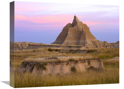 16 x 20 in. Sandstone Formation & Grassland, Badlands National Par