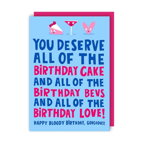 All of the Cake Birthday Card (Pack of 6)