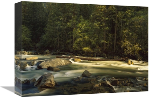 Global Gallery GCS-396996-1216-142 12 x 16 in. Merced River Flowing Th