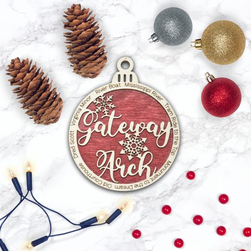 Gateway Arch National Park Christmas Ornament