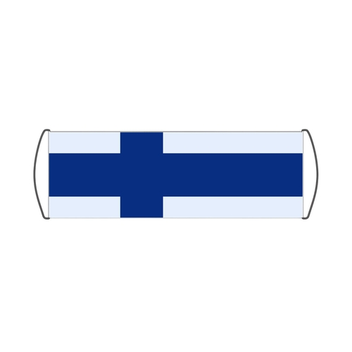 Bannière de défilement Drapeau de la Finlande