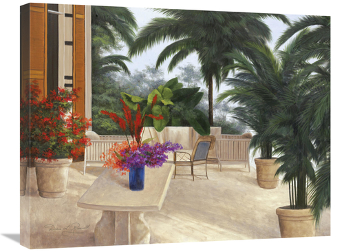 Global Gallery GCS-130656-2228-142 22 x 28 in. Private Patio Art Print