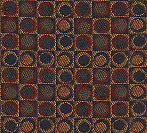 1006 Contempory Abstract Design Fabric, Redwood
