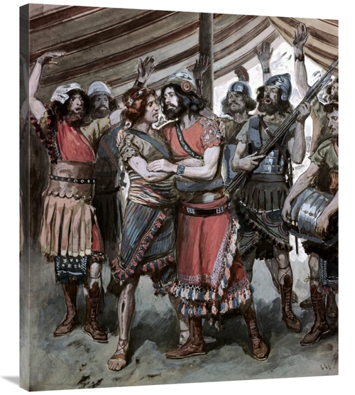 Global Gallery GCS-280311-36-142 36 in. Friendship of Jonathan & David