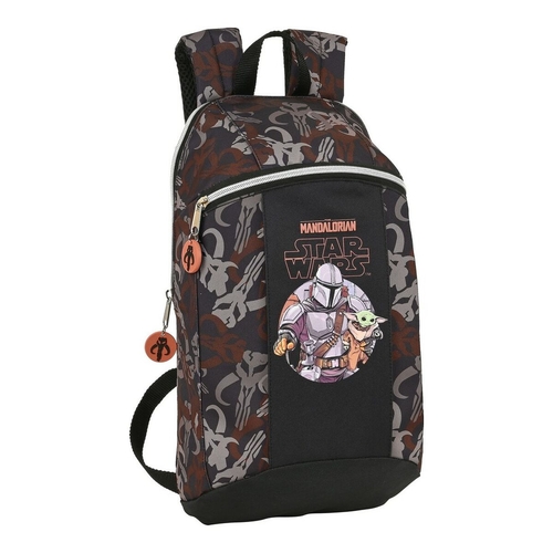 Casual Backpack The Mandalorian The guild Black Brown (22 x 39 x 10