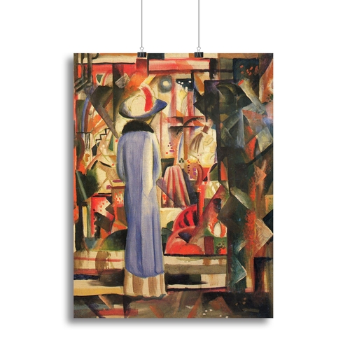 Large bright showcase by Macke Canvas Print or Poster