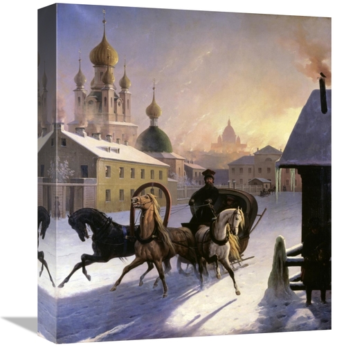 Global Gallery GCS-283337-16-142 16 in. Troika on St. Petersburg Stree