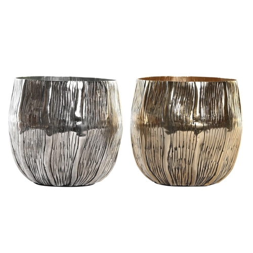 Centerpiece DKD Home Decor Silver Golden Modern 20 x 20 x 19 cm (2