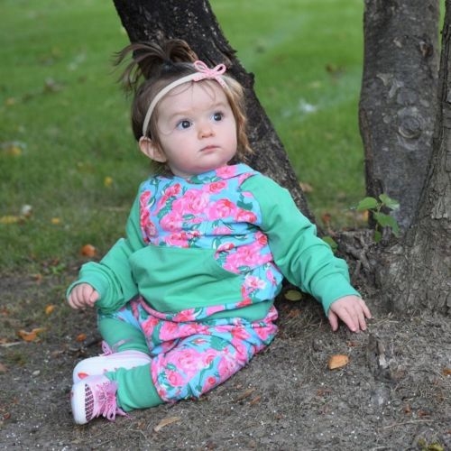 Toddler Baby Girls Tops Long Sleeve Hoodie Floral