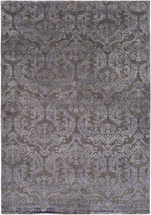 Surya ETI9005-69 Etienne Area Rug - Black - 6 x 9 ft.