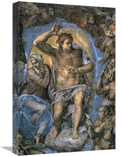 Global Gallery GCS-282517-22-142 22 in. The Virgin Trying to Intercede