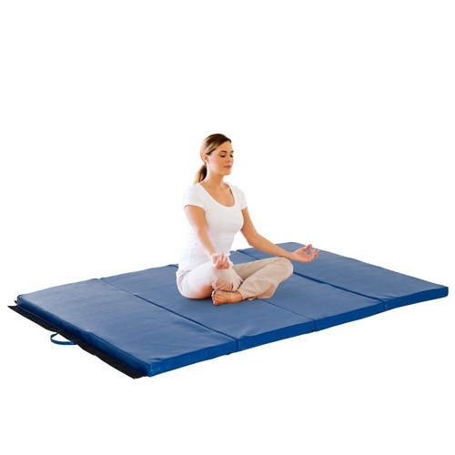 Soozier 3.8ftx5.9ftx2inch PU Leather Gymnastics Tumbling Mat Arts