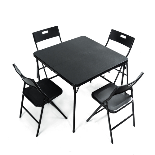 5 Pieces Folding Table and Chair Set