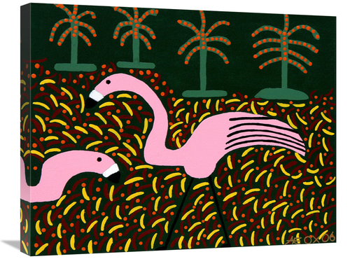 Global Gallery GCS-479198-2228-142 22 x 28 in. Flamingo Royale II Art 