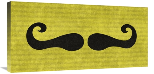 Global Gallery GCS-398812-1836-142 18 x 36 in. Mustache - Mustachio Ar
