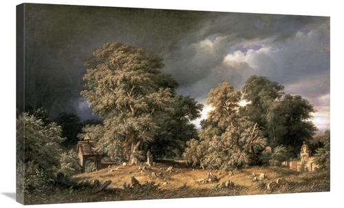 Global Gallery GCS-278111-36-142 36 in. Cemetary Art Print - G. Kloss