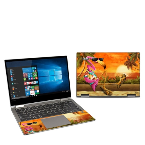 DecalGirl LY730-SFLAMINGO Lenovo Yoga 730 13 in. Skin - Sunset Flaming