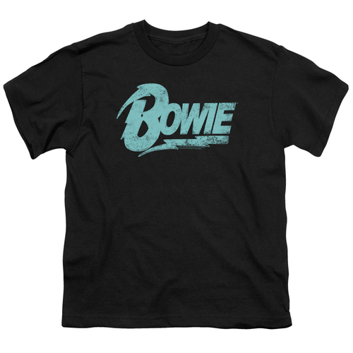 Trevco BOWIE105-YT-2 David Bowie Logo-S by S Youth Short Sleeve Shirt&